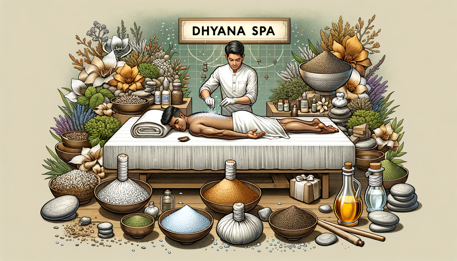 Experimente os benefícios da esfoliação Garshana no Dhyana Spa!